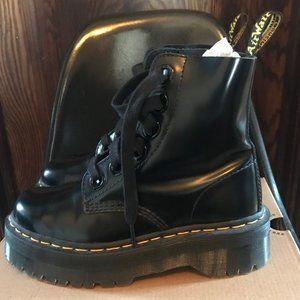 Dr. Martens Molly Leather Platform Boots UK6 US8